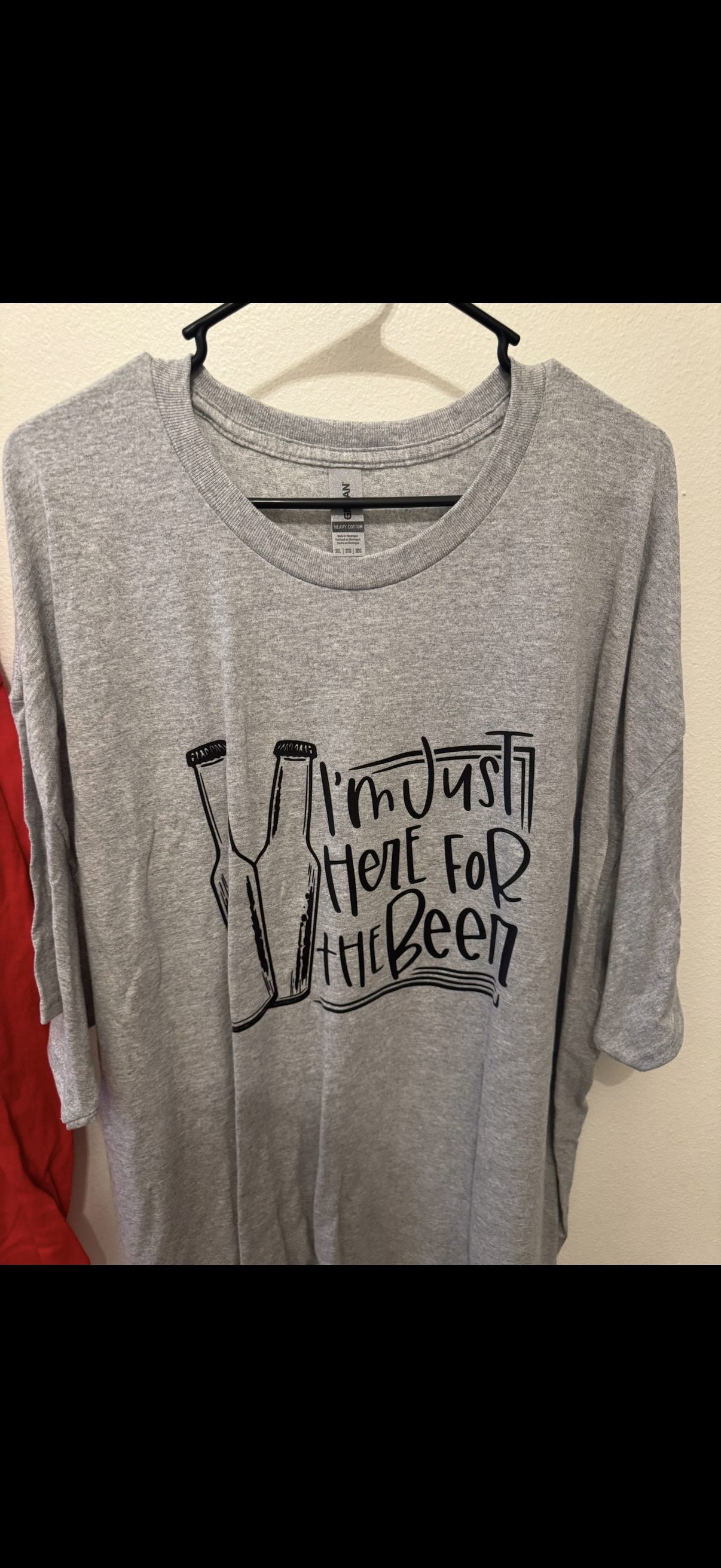 Sport Gray 3XL Just here for beer