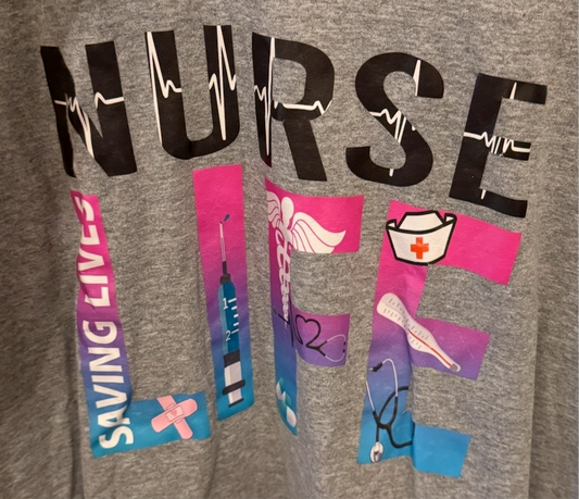 Sport Gray 3XL Nurse Life Sweatshirt