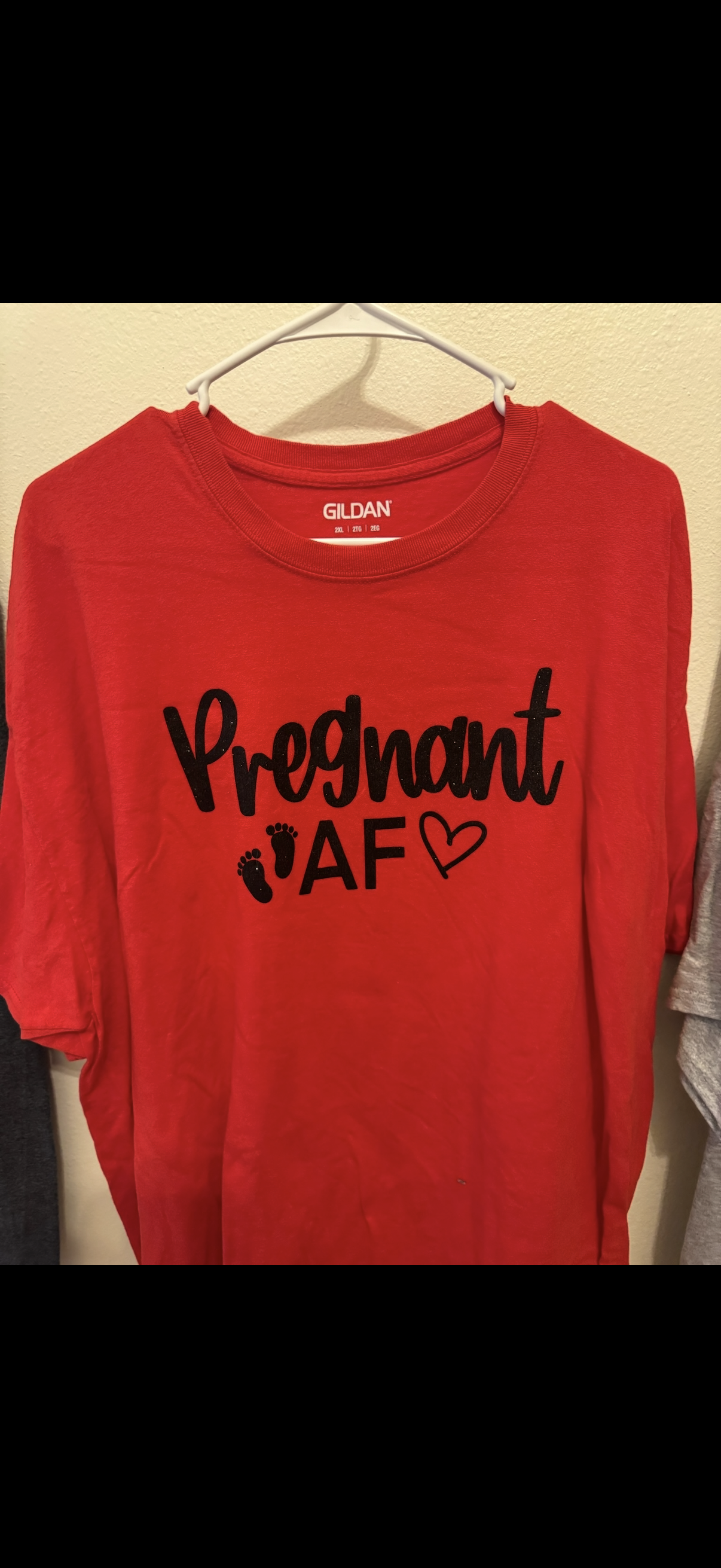 Red 2XL Pregnant AF