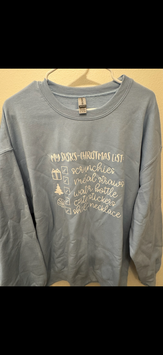 Blue XL My Sksks Christmas Sweatshirt
