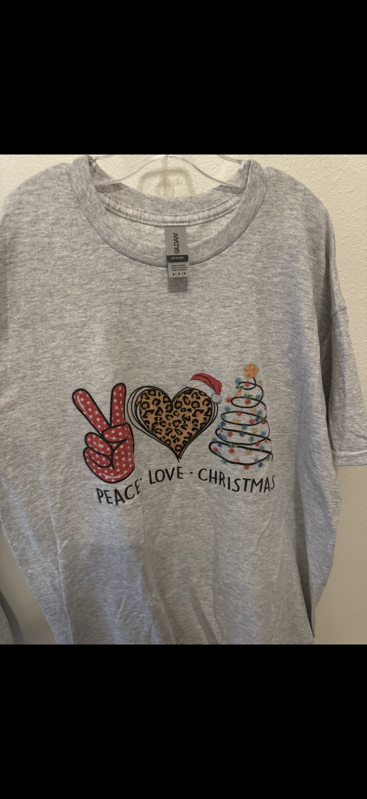 Ash Medium Peace, Love, Christmas