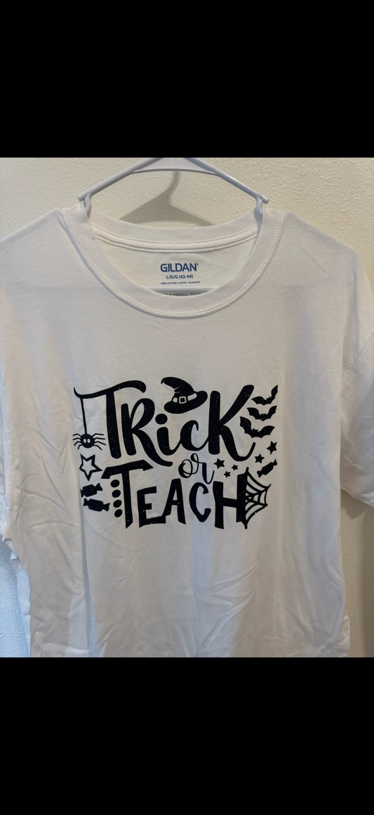 White Large Trick or Teach