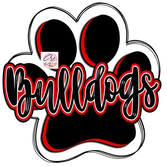 Bulldogs Paw Print
