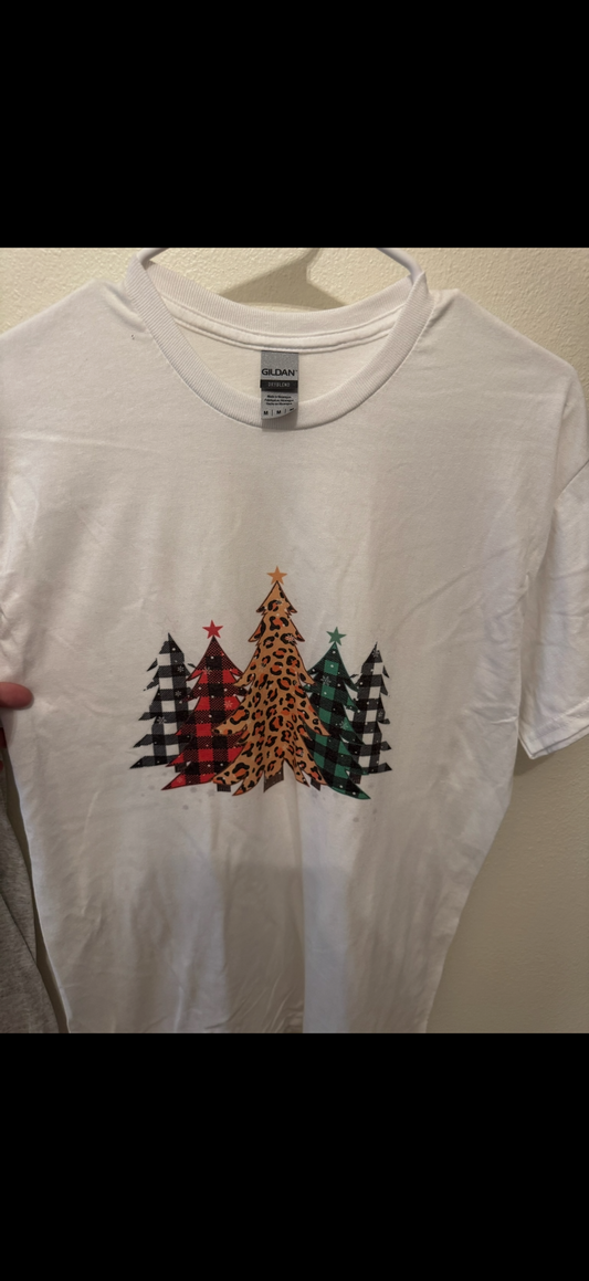 White Medium 5 Christmas Trees