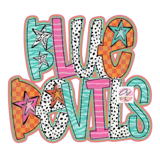 Colorful Blue Devils