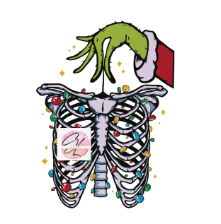 Grinch holding lungs- Radiology