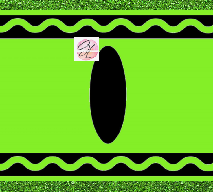 Custom Green Crayon