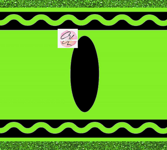 Custom Green Crayon