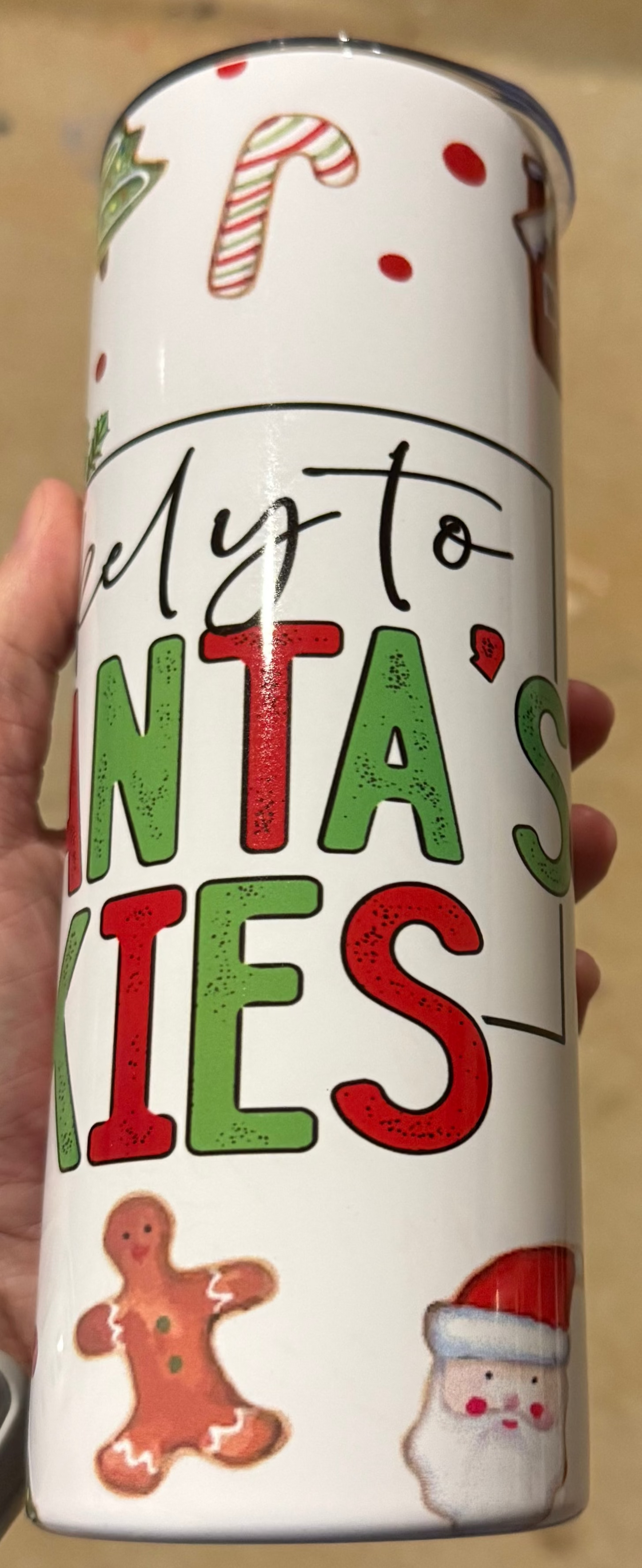 20oz Most Likely to Eat Santa Cookies Tumbler
