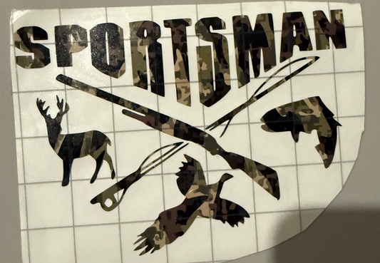 Sportsman Camo Decal
