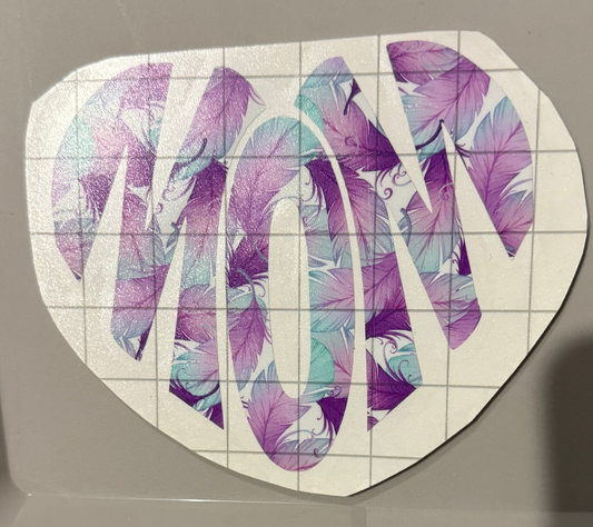 Mom Heart Decal