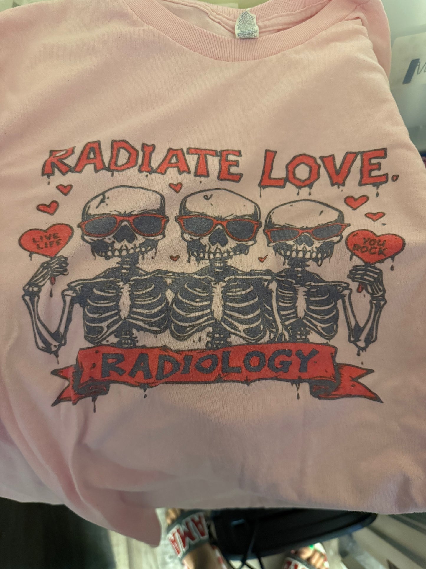 XL Pink Radiate Love Skull