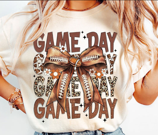 Football Bow Game Day