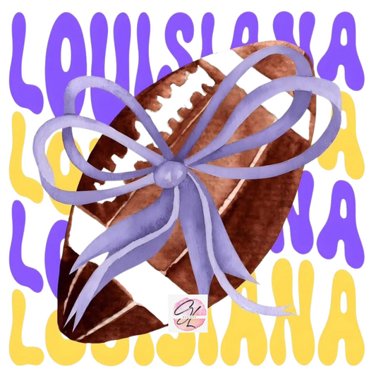 Louisiana Football Bow