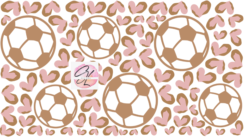 Leopard Soccer Hearts
