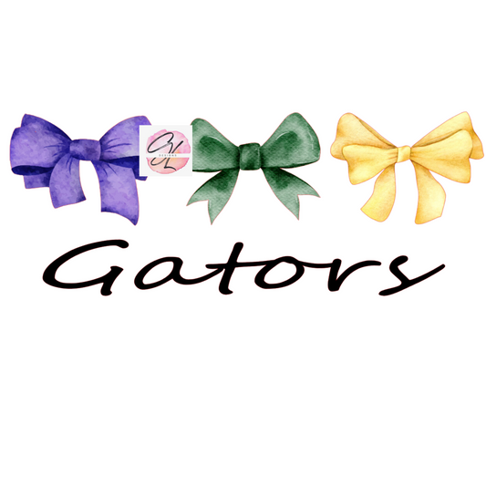 Westside Gators Mardi Gras Bows