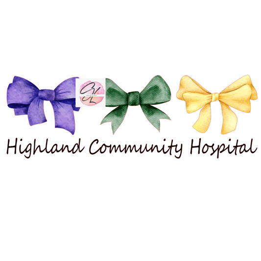 Highland Community Hospital Mardi Gras Bows
