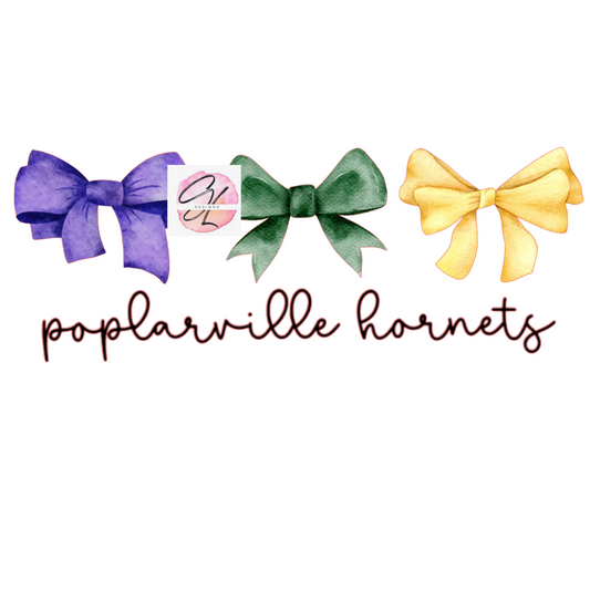 Poplarville Hornets Hospital Mardi Gras Bows