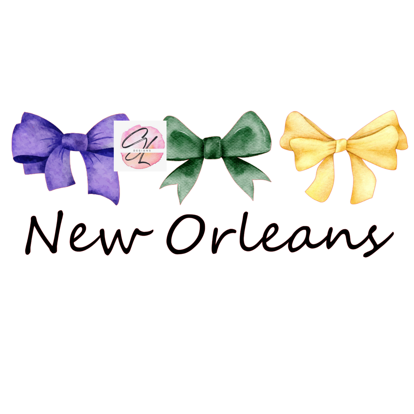 New Orleans Mardi Gras Bows