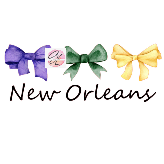 New Orleans Mardi Gras Bows