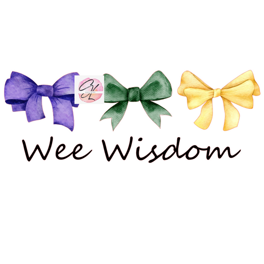 Wee Wisdom Mardi Gras Bows