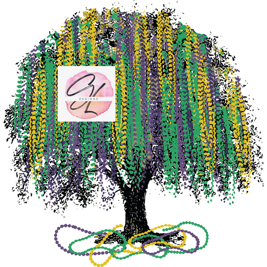 Mardi Gras Bead Tree