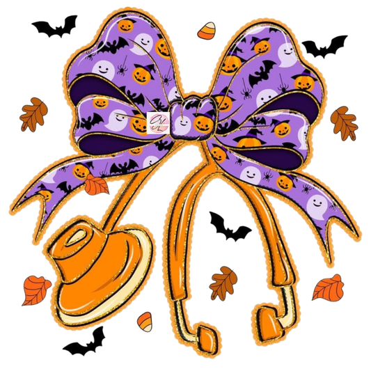 Halloween Nurse Bow
