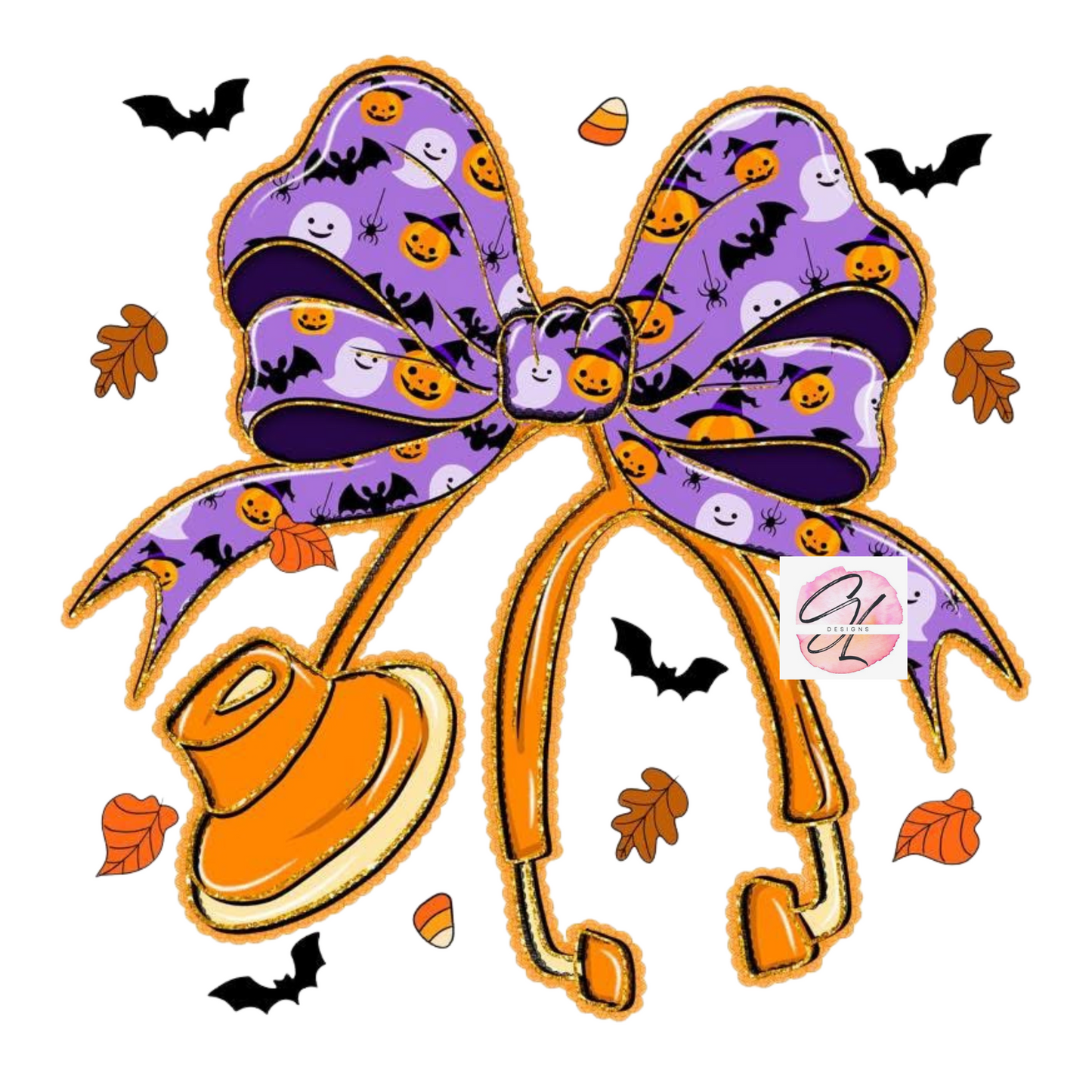 Halloween Nurse Bow