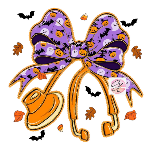 Halloween Nurse Bow