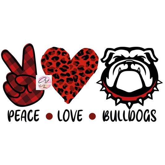 Peace Love Bulldogs