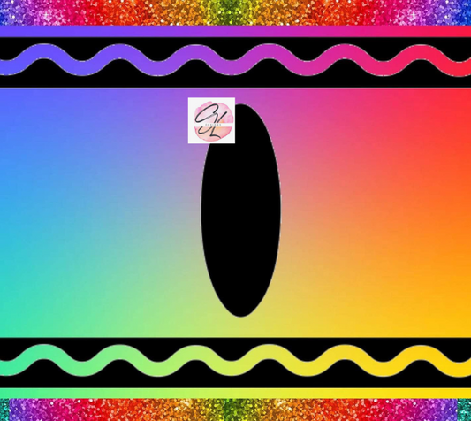 Custom Rainbow Crayon